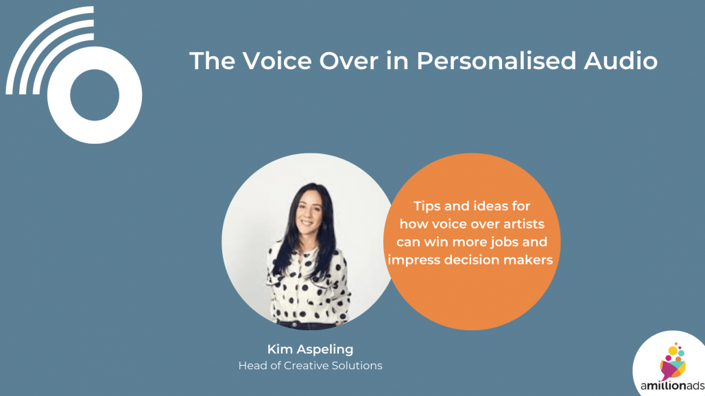 The Voice Over in Personalised Audio: Our Interview With Kim Aspeling